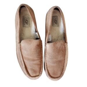 UGG Australia Alder Faux Shearling Lined Suede Men's Slipper Size 10